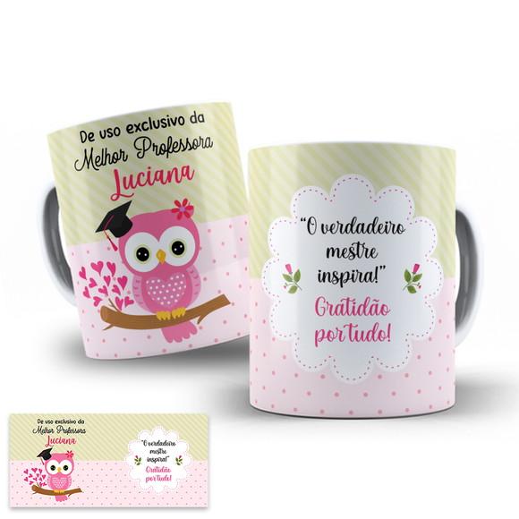 Arte Digital para Caneca Professora Uso Exclusivo Gratidão