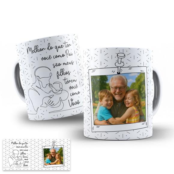 Arte Digital para Caneca Dia dos Pais Vovô