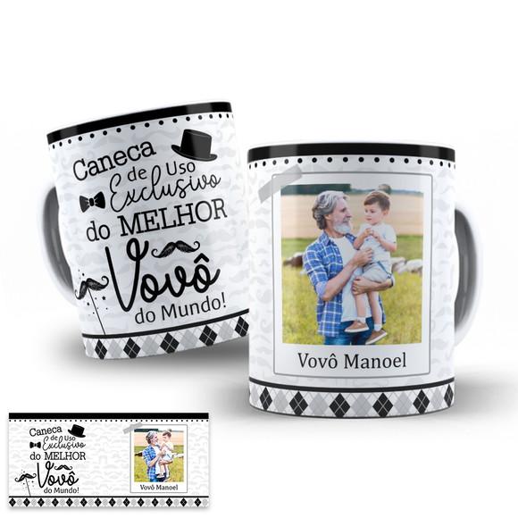 Arte Digital para Caneca Uso Exclusivo Melhor Vovô do Mundo