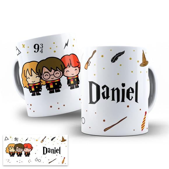 Arte Digital para Caneca Harry Potter com Nome
