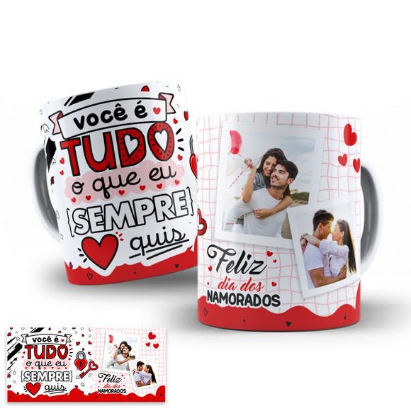 Arte Digital para Caneca Namorados Tudo Que Eu Sempre Quis
