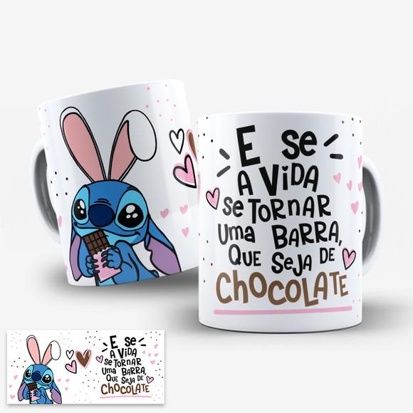 Arte Digital para Caneca Stitch Páscoa