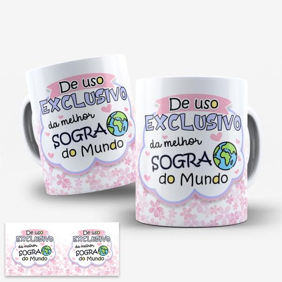 Arte Digital para Caneca Melhor Sogra do Mundo