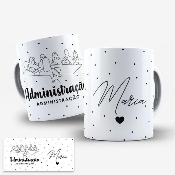 Arte Digital para Caneca Profissão Administração