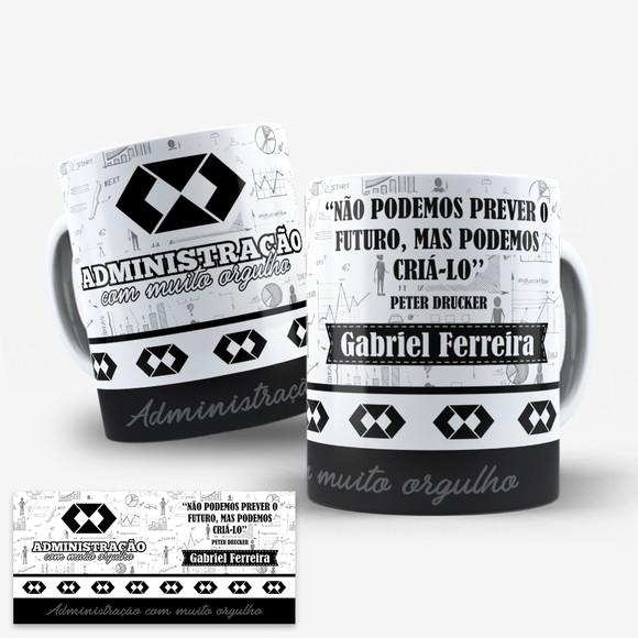 Arte Digital para Caneca Profissão Administração
