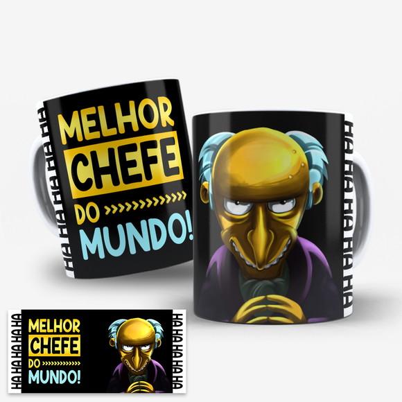 Arte Digital Caneca Melhor Chefe do Mundo