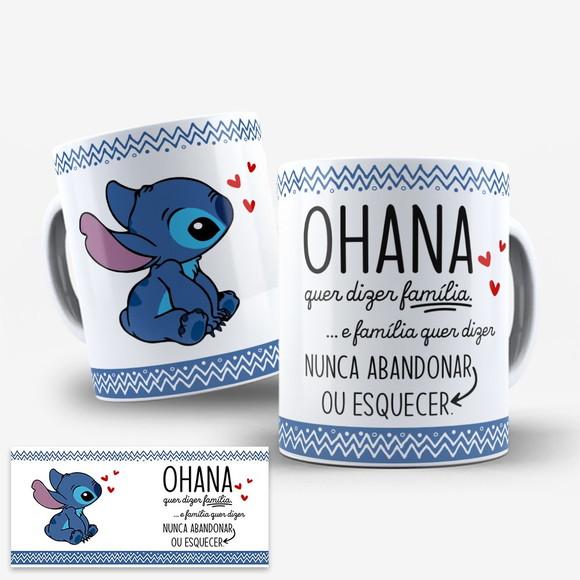 Arte Digital para Caneca Stitch Ohana