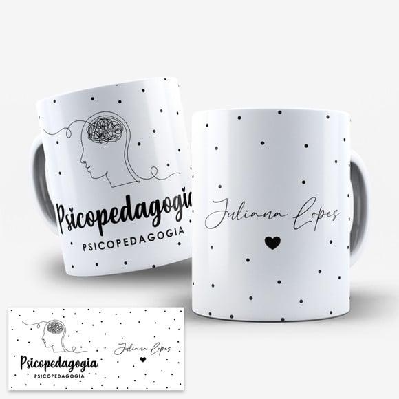 Arte Digital Caneca Profissão Psicopedagogia