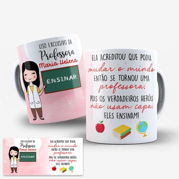 Arte Caneca Professora Dia dos Professores
