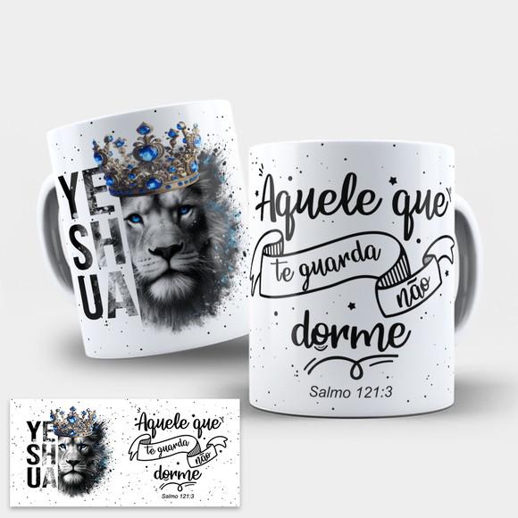 Arte Digital para Caneca Leão de Judá Yeshua