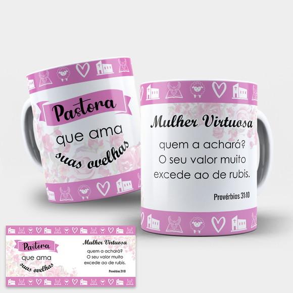 Arte Digital Caneca Pastora
