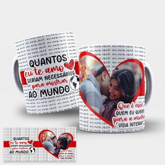 Arte Digital Caneca Dia dos Namorados com Foto