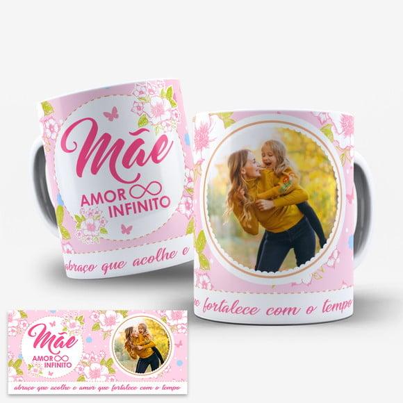 Arte Digital Caneca Sublimação Dia das Mães
