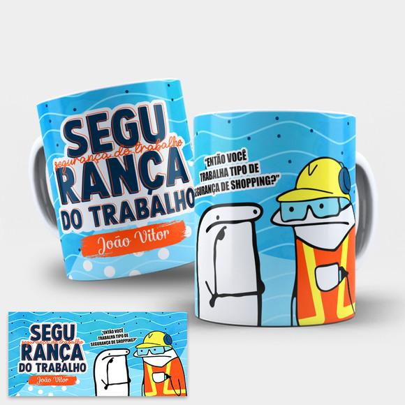 Arte Digital para Caneca Segurança do Trabalho
