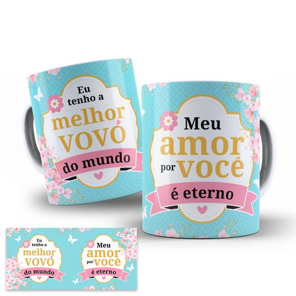 Arte Digital para Caneca Vovó Melhor do Mundo