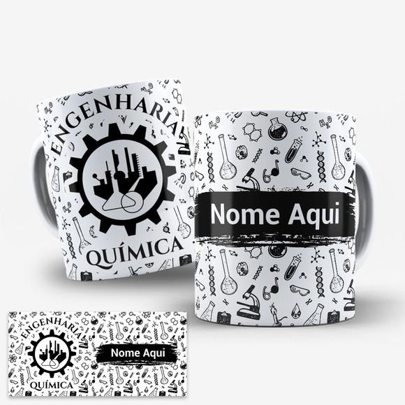 Arte Digital Caneca Profissão Engenharia Química