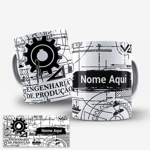 Arte Digital para Caneca Profissão Engenharia de Produção