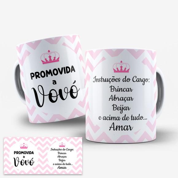 Arte Digital para Caneca Promovida a Vovó