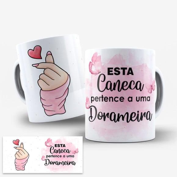 Arte Caneca Dorameira Dorama para Uso Exclusivo com Nome