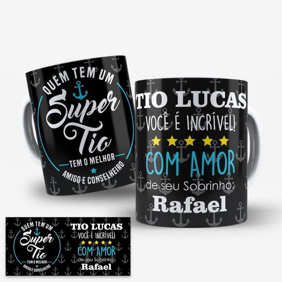 Arte Digital para Caneca Tio e Tia