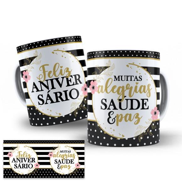 Arte Digital para Caneca Aniversário