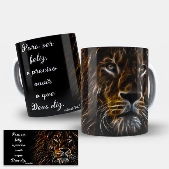 Arte Digital para Caneca Leão de Judá