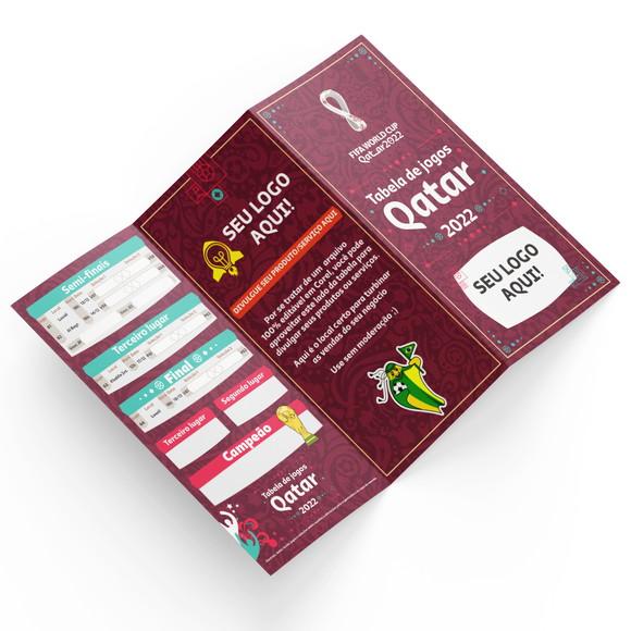 Arte Tabela Copa do Mundo Qatar 2022