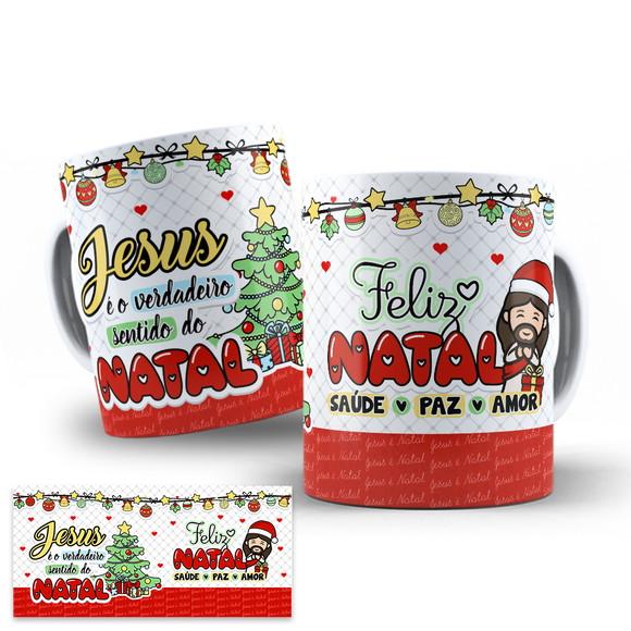 Arte Digital Caneca Natal - Jesus o Verdadeiro Natal