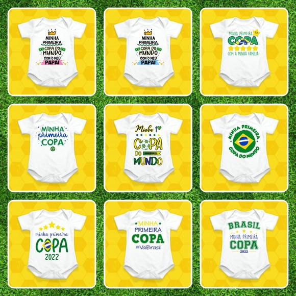 Pacote de Artes para Sublimação Bodys Copa do Mundo