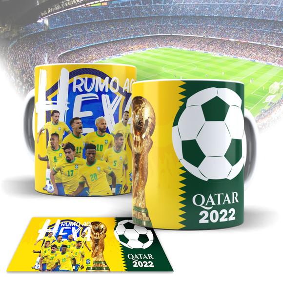 Arte Digital Caneca Seleção Brasileira 2022