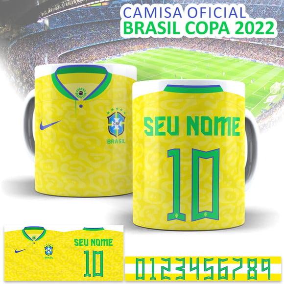 Arte para Caneca da Camisa da Seleção Brasileira 2022