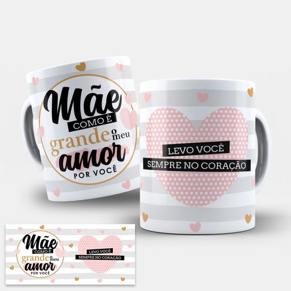 Arte Digital Caneca Sublimação Dia das Mães