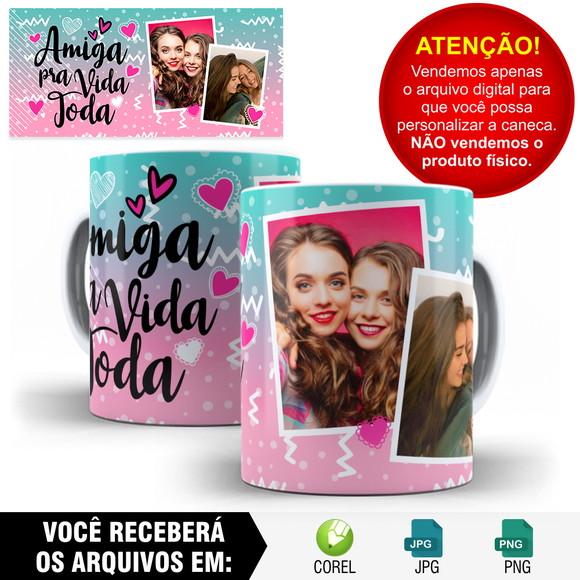 Arte para Caneca Amigas