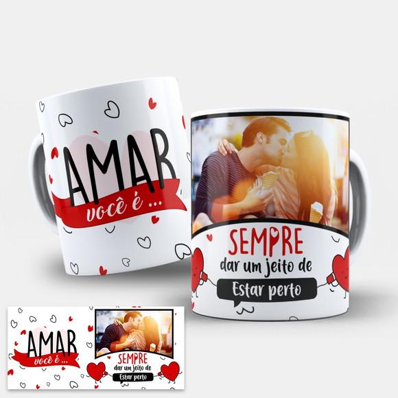Arte Digital Caneca Dia dos Namorados com Foto