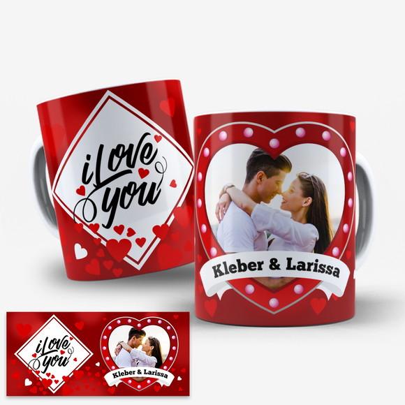 Arte Digital Caneca Dia dos Namorados com Foto
