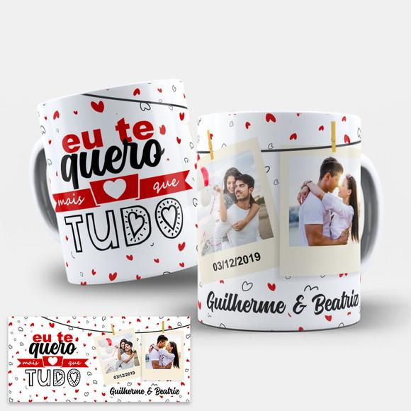 Arte Digital Caneca Dia dos Namorados com Foto