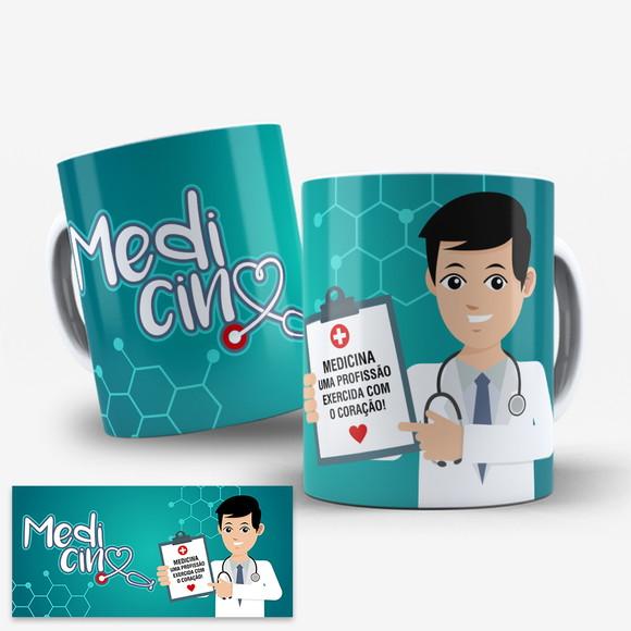 Arte Digital Caneca Profissão Medicina