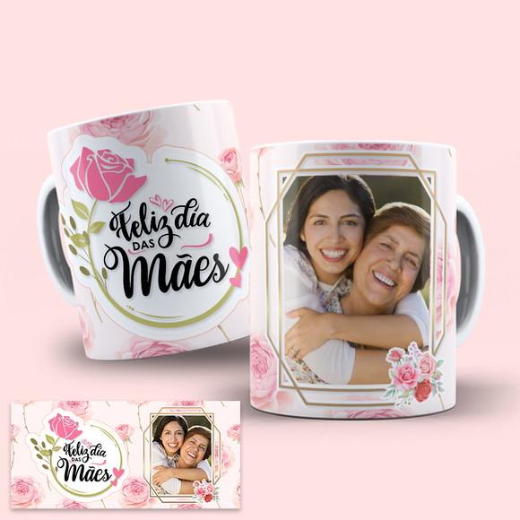 Arte Digital Caneca Sublimação Dia das Mães