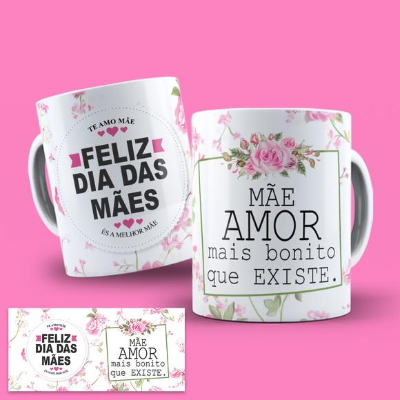 Arte Digital Caneca Sublimação Dia das Mães