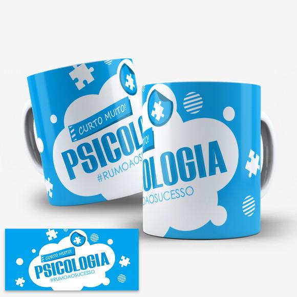 Arte Digital Caneca Profissão Psicologia