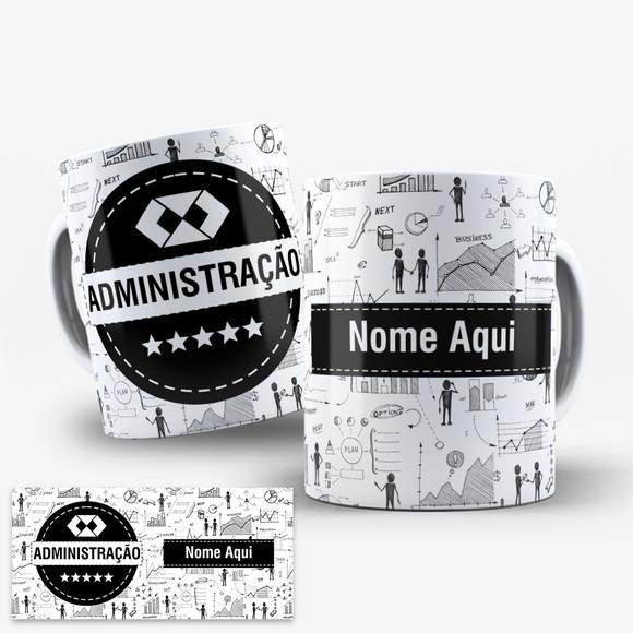 Arte Digital Caneca Profissão Administração