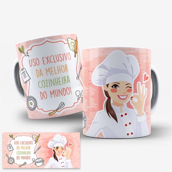 Arte Digital Caneca Profissão Cozinheira