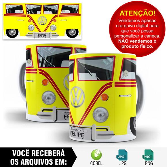 Arte para Caneca Kombi