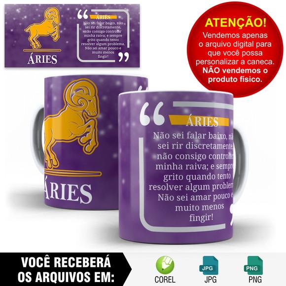 Arte para Caneca Signos Aries