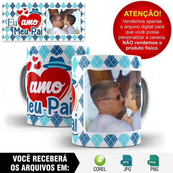 Arte para Caneca Dia dos Pais Sublimação - 1 Arte