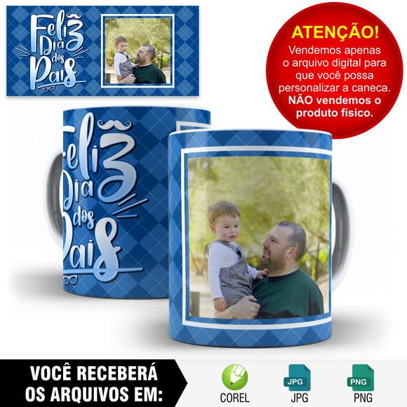 Arte para Caneca Dia dos Pais Sublimação - 1 Arte