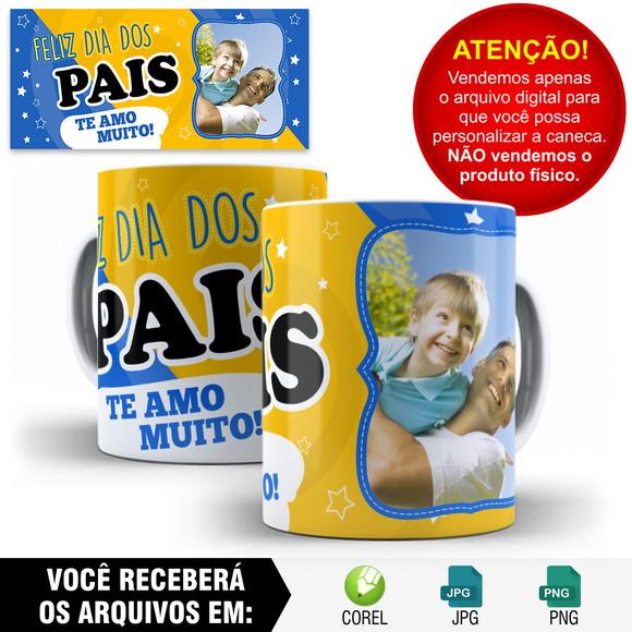 Arte para Caneca Dia dos Pais Sublimação - 1 Arte