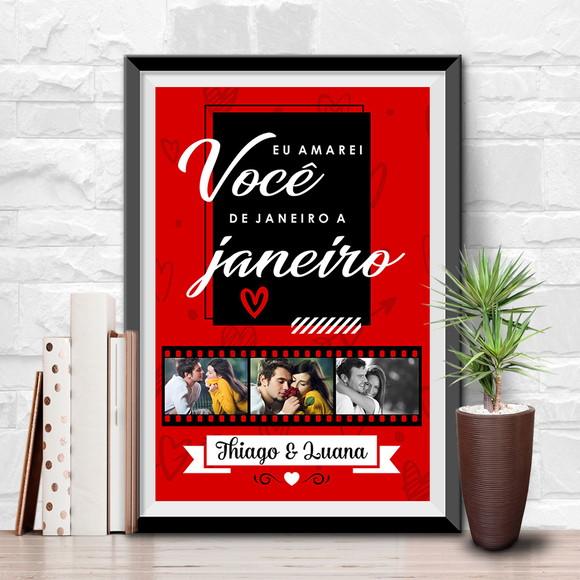 Presente Namorados Quadro Namorados com fotos - Arte Digital