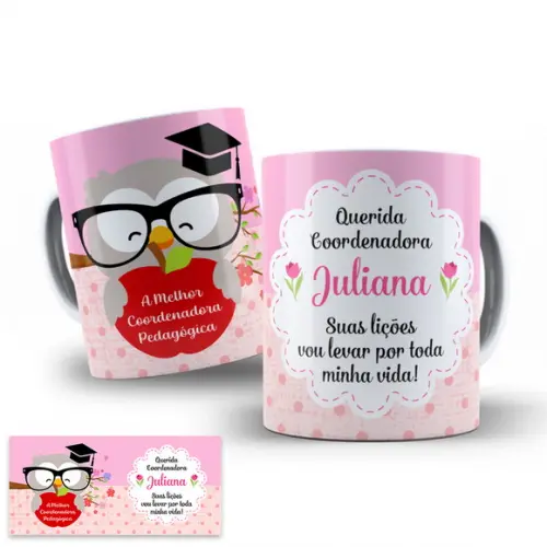 Arte Digital para Caneca Coordenadora Pedagógica