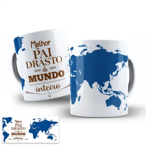 Arte Digital para Caneca Melhor Padrasto do Mundo